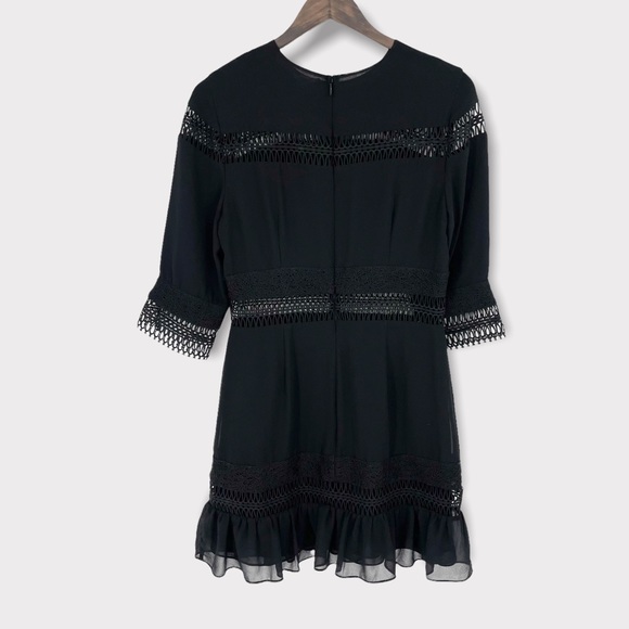 Tularosa Asher Black Embroidered Lace‎ Mini Dress Size Medium - Picture 4 of 9